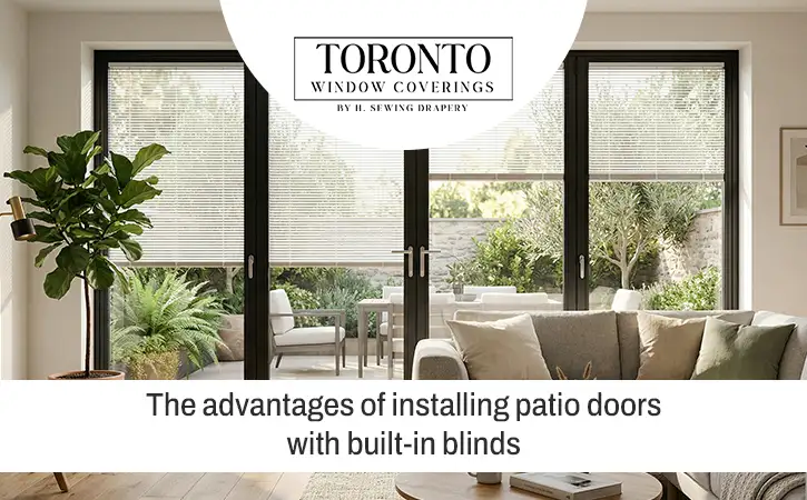 installing patio doors with built-in blind