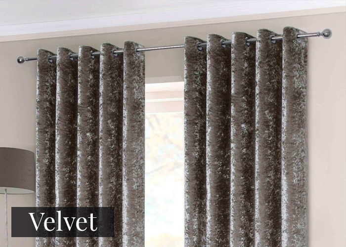 velvet curtain fabric