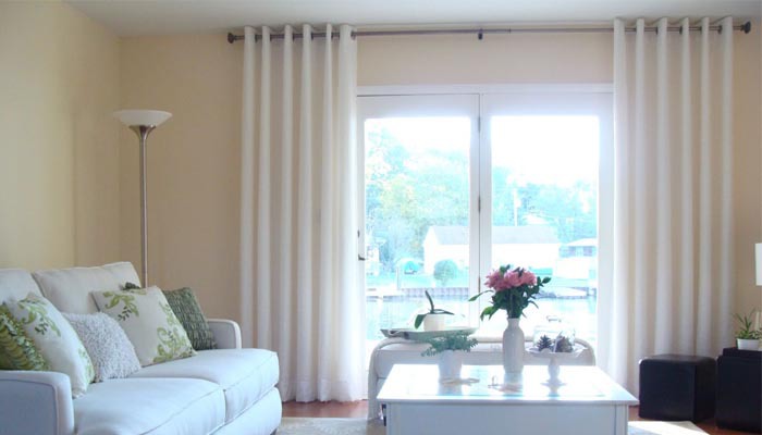White curtain
