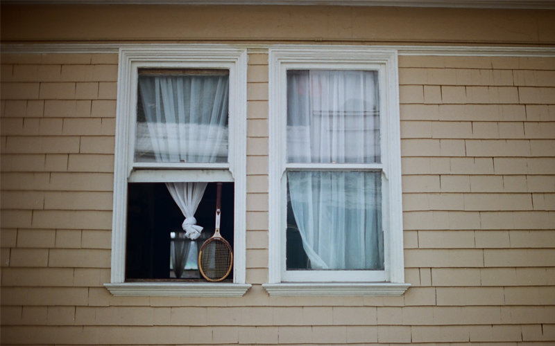 Window covering outside view