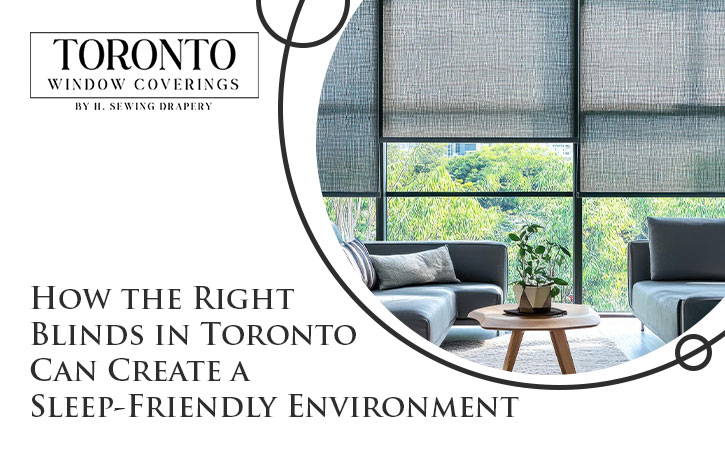 Sleep-friendly blinds in a Toronto bedroom